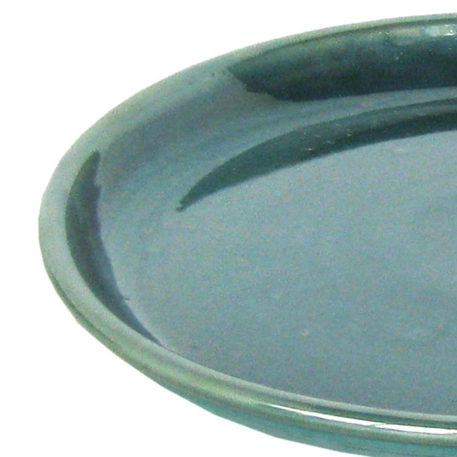 Glazed Terracotta Plant Saucer Celadon Generic (20 x 20 x 2.5 cm, Small)