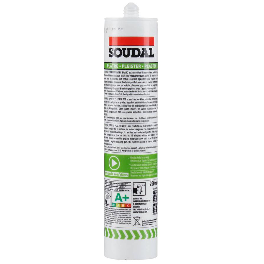 Soudal Repair Express Plaster Acrylic Filler (290 ml)