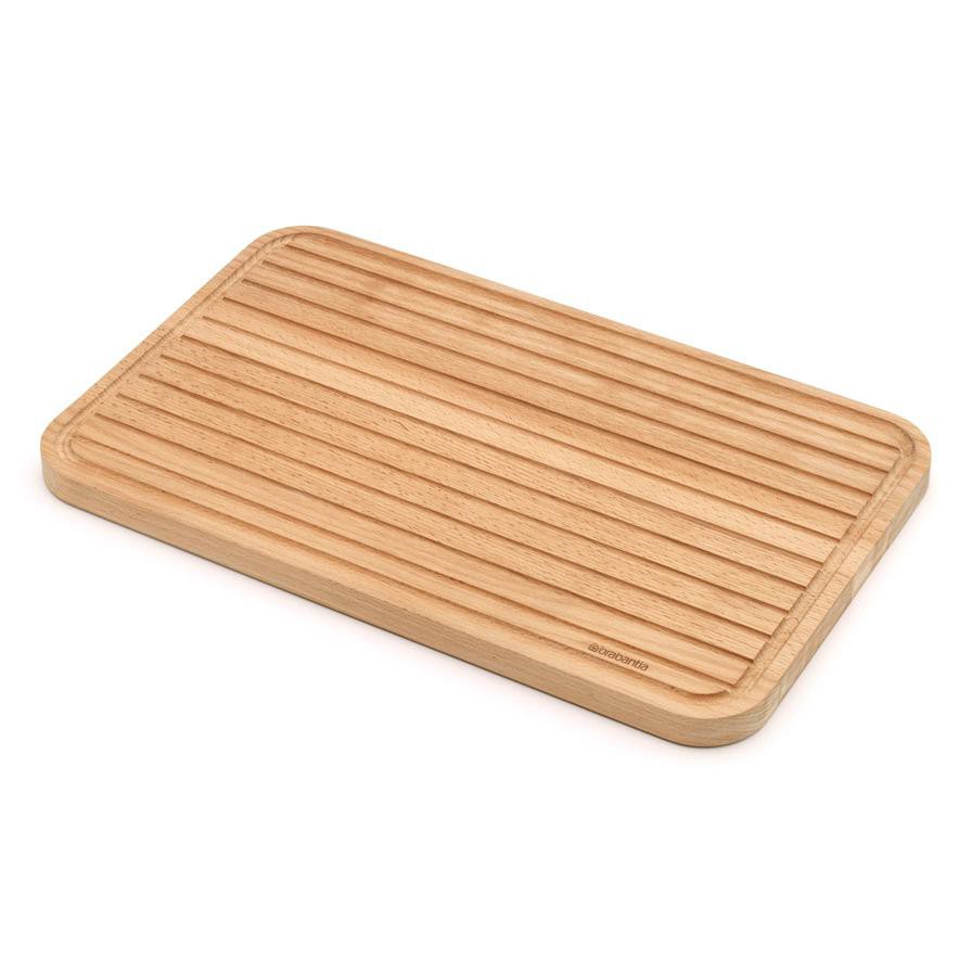 Brabantia Profile Large Wooden Chopping Board for Bread (1.9 x 25 x 40.1 cm)