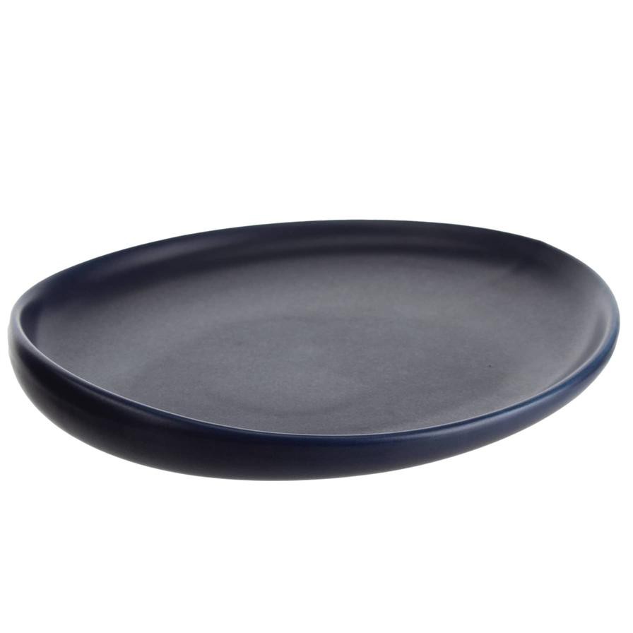 Shallow Dessert Plate, CHP-367-BLU (21 x 17 x 7 cm)