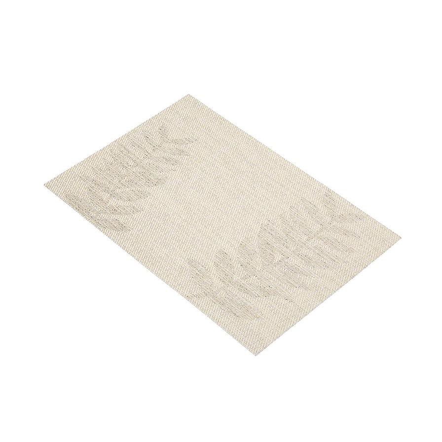 KitchenCraft Woven Leaf Placemat (30 x 45 cm, Beige)