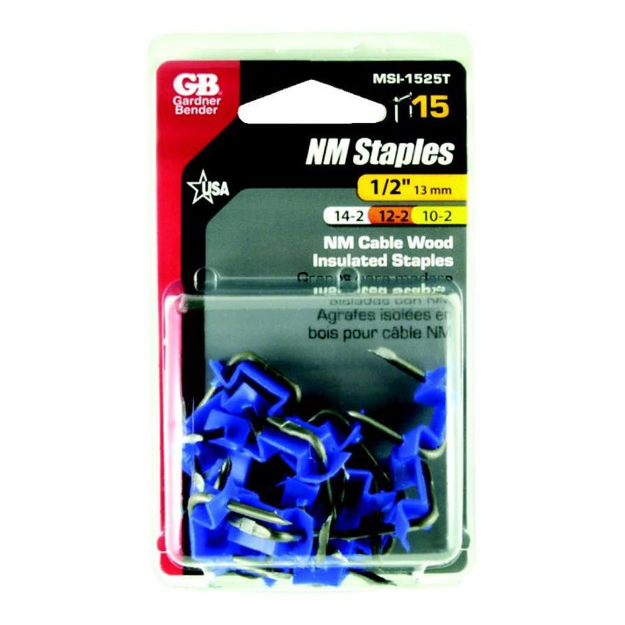 Gardner Bender Metal Insulated Cable Staples (1.27 x 1.27 cm, 15 Pc.)
