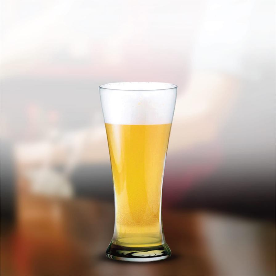 Ocean Pilsner Glass Set (400 ml, 6 pcs)