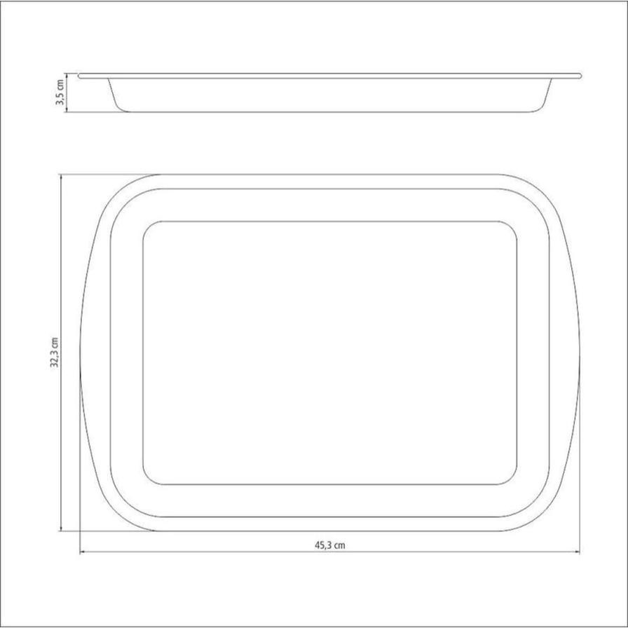 Tramontina Non-Stick Aluminum Flat Roasting Pan (40 cm)