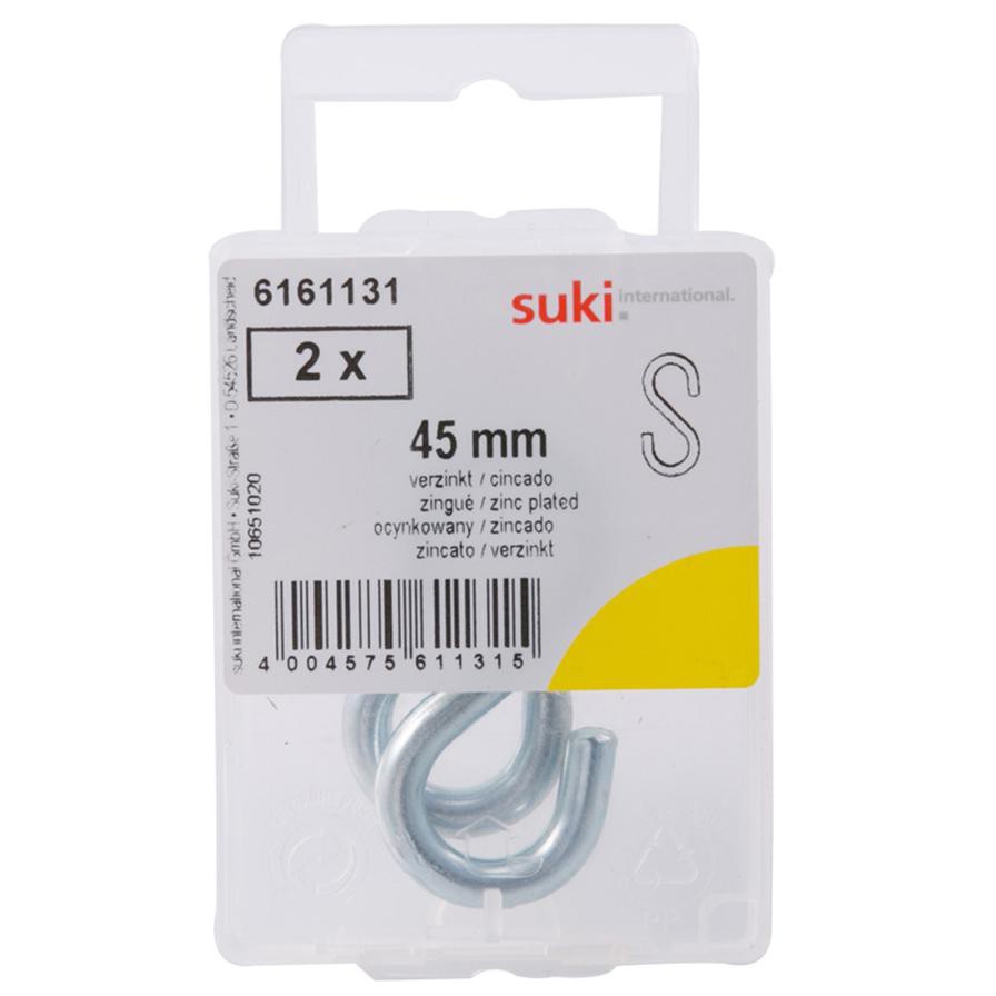 Suki 6161131 S-Hooks (40 mm, Pack of 2)