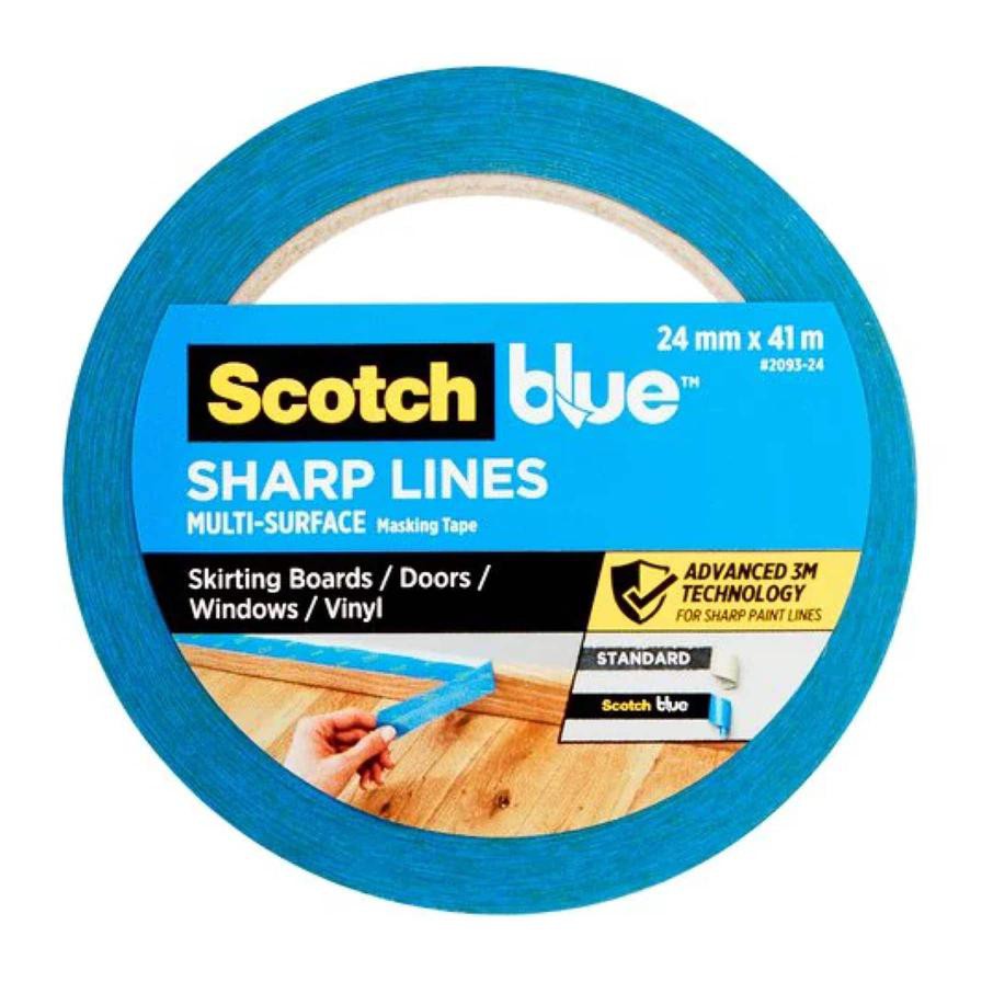 3M Scotch Blue Sharp Lines Advanced Masking Tape, 2093 (2.4 x 4100 cm)