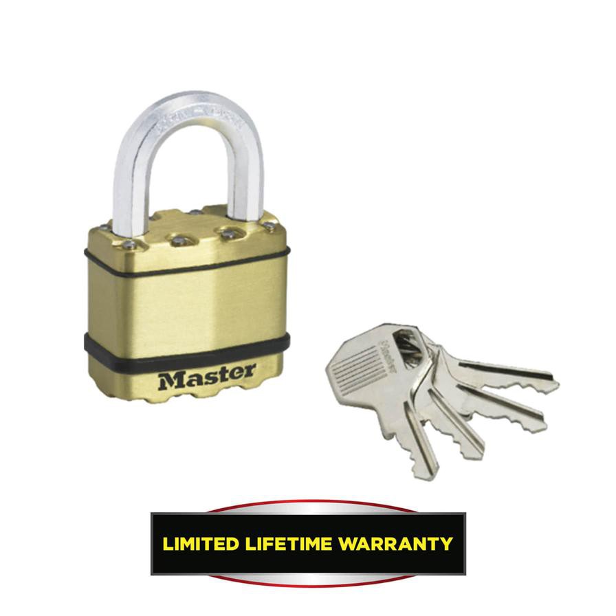 Master Lock Laminated Steel Heavy Duty Padlock W/Keys (7.8 x 5.2 x 3.1 cm)