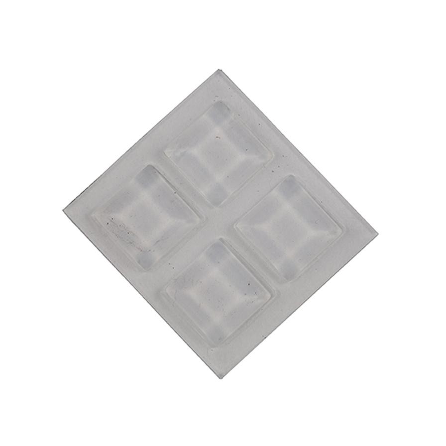 Hettich Square Stop Buffer (12 x 12 x 3 mm, Pack of 12)