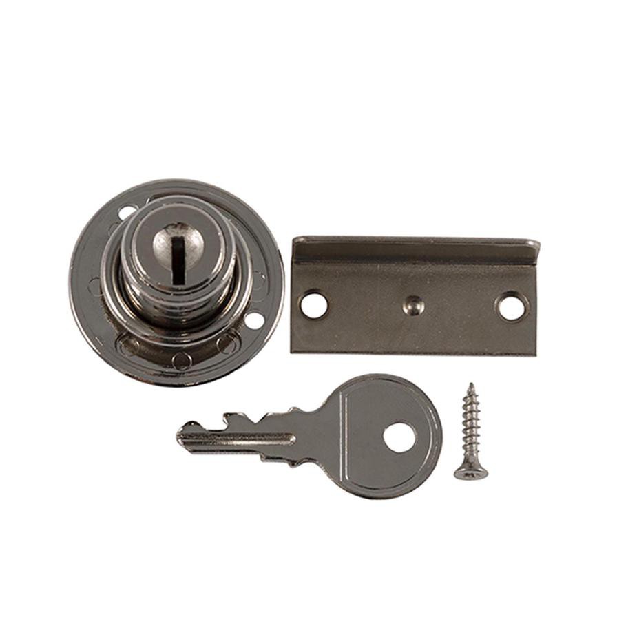 Hettich Nickel-Plated Zinc Alloy Inlaid Cylinder Flap Lock