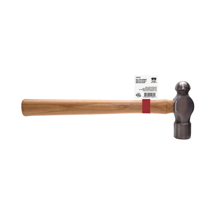 Ace Steel Ball Pein Hammer W/Hickory Handle (907 g)