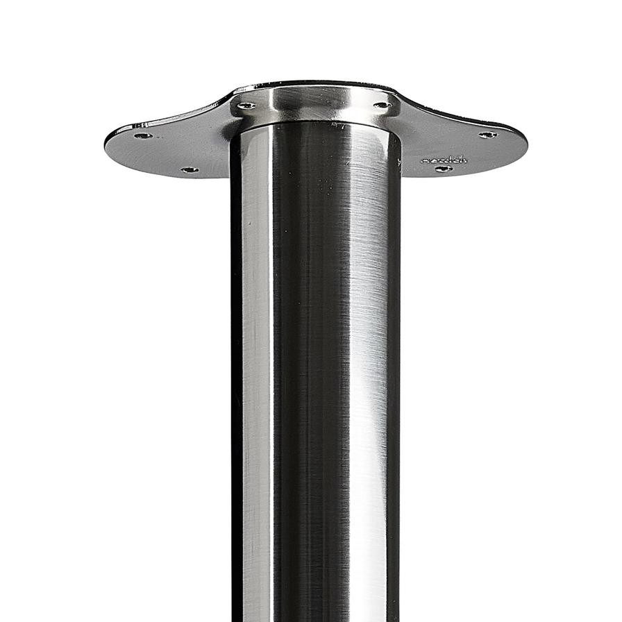 Hettich Furniture Leg Stainless Steel (6 x 8.4 cm, Silver)