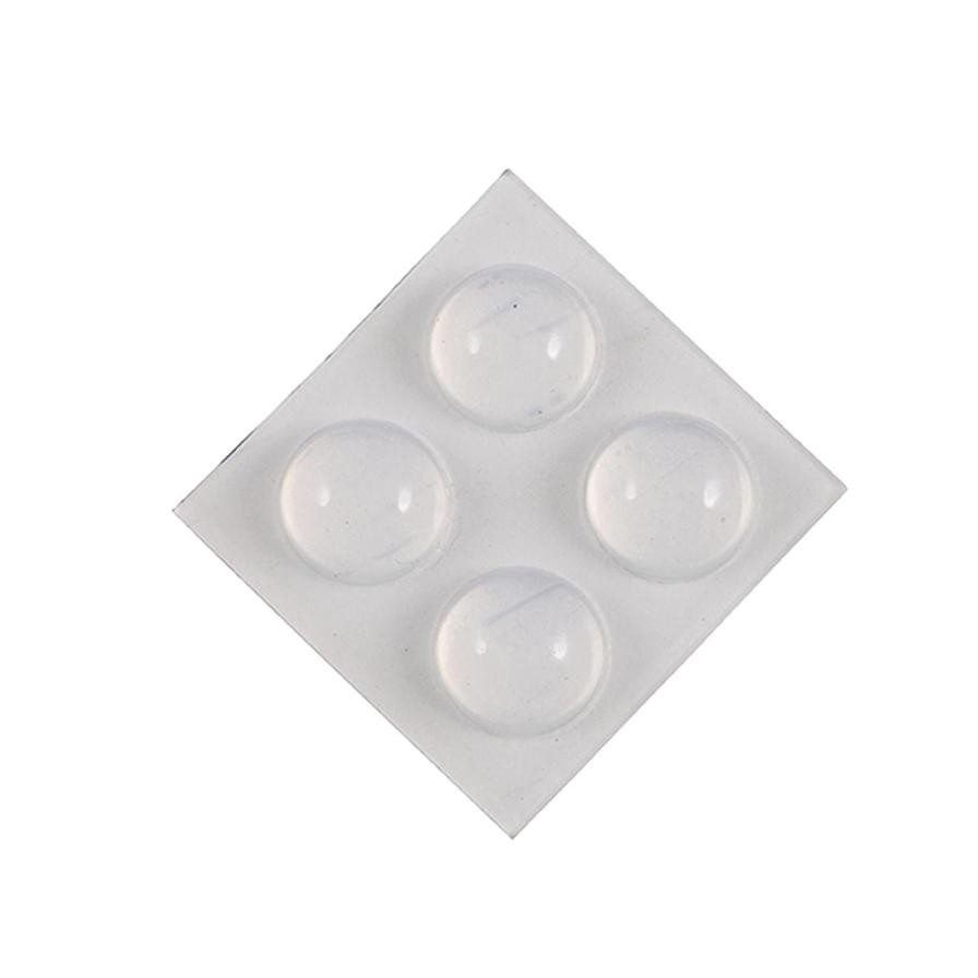 Hettich Round Stop Buffers (16 x 8 mm, Transparent, Pack of 8)