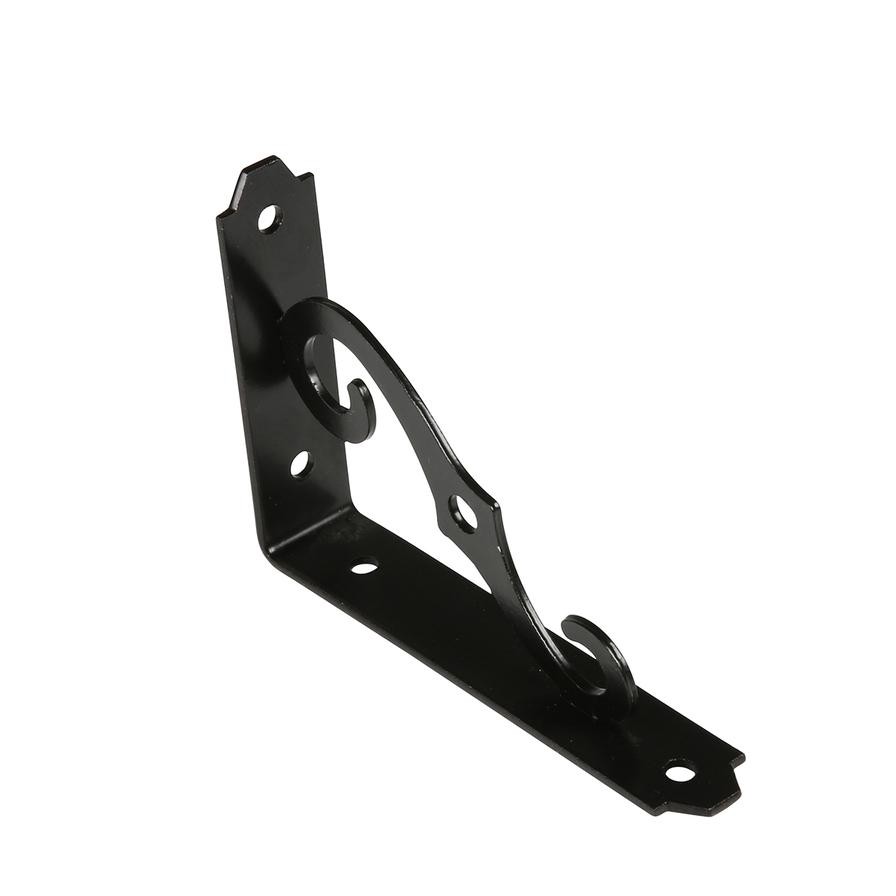 ACE Ornamental Shelf Bracket (13 x 9 cm, Black)