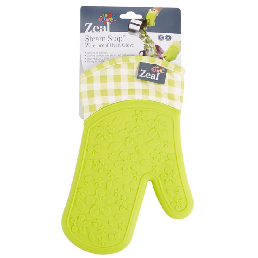 Zeal Gingham Steam Stop Waterproof Oven Glove