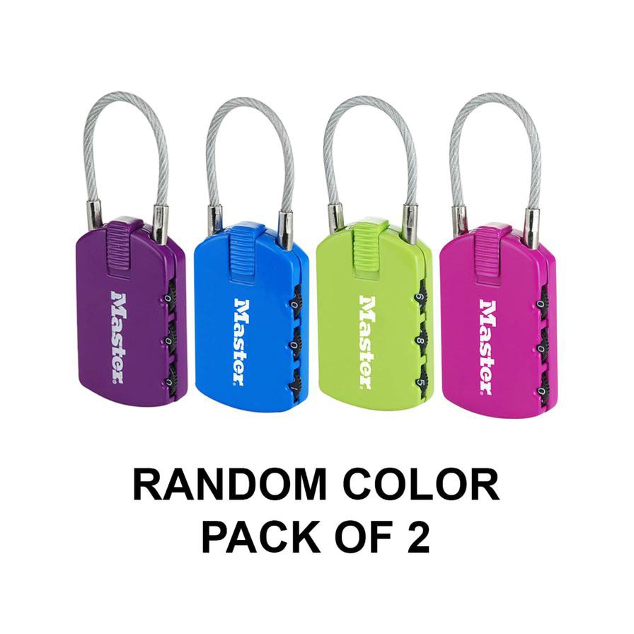 Master Lock Zinc Combination Padlock (6.5 x 3 x 1.1 cm, Assorted Color)