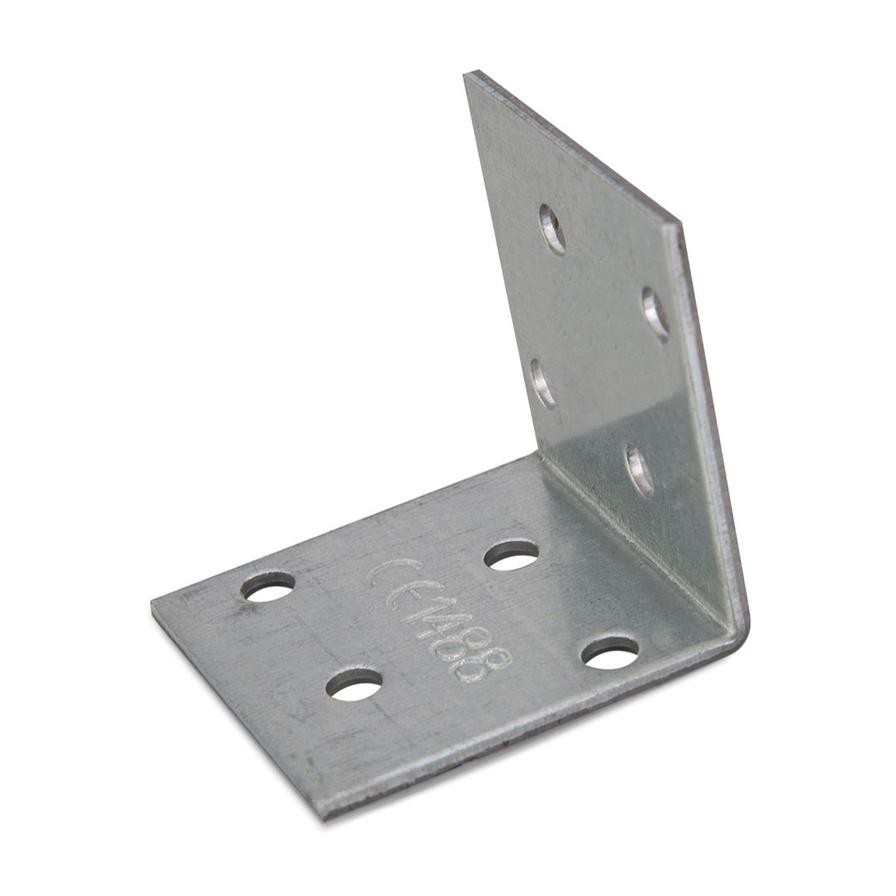 Suki Angle Bracket Zinc Plated (4 x 4 x 2 cm, Silver)