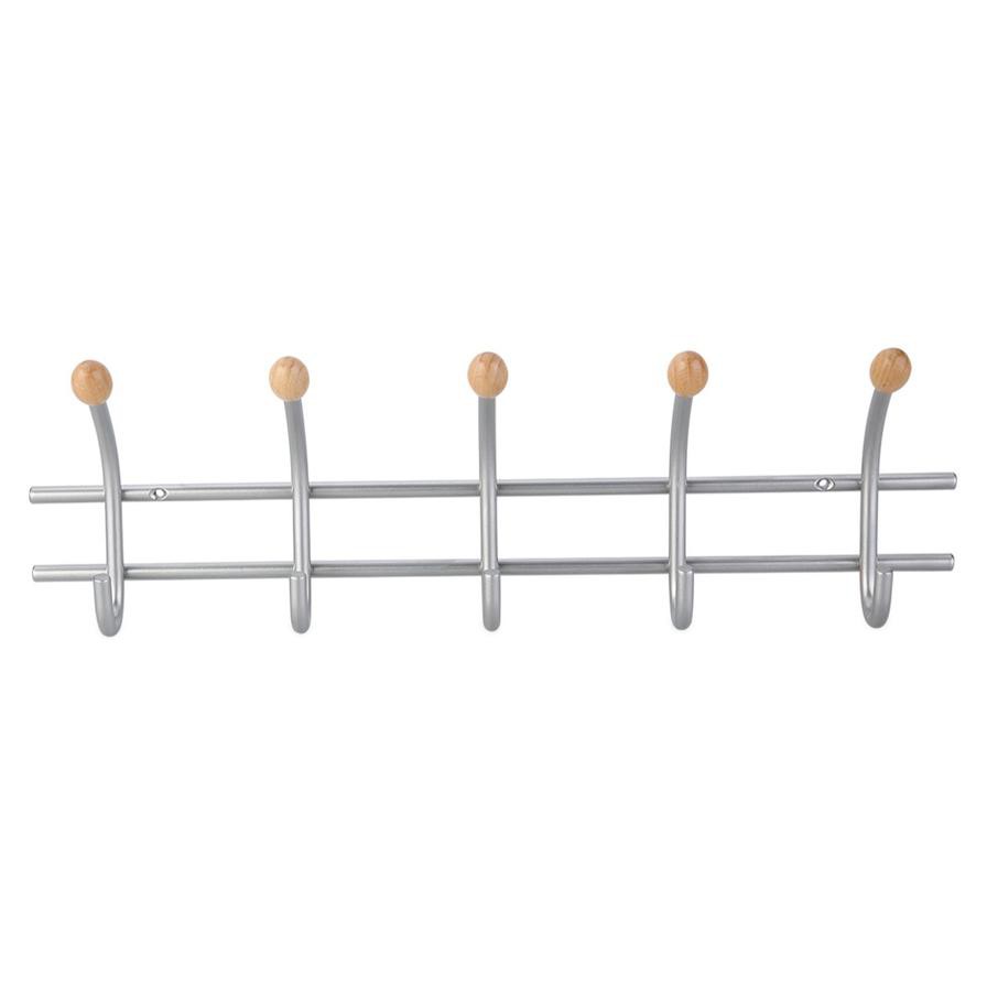 Hettich 5-Hook Clothes Rail (Matt Nickel)