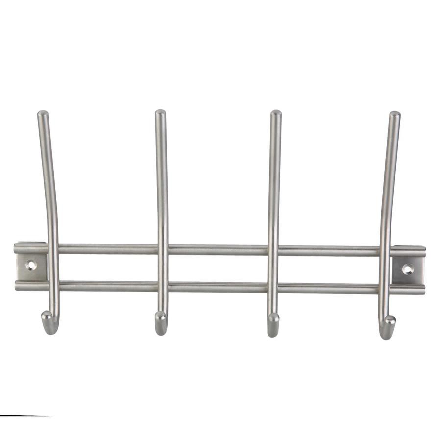 Hettich 4-Hook Coat Rack (Stainless Steel)