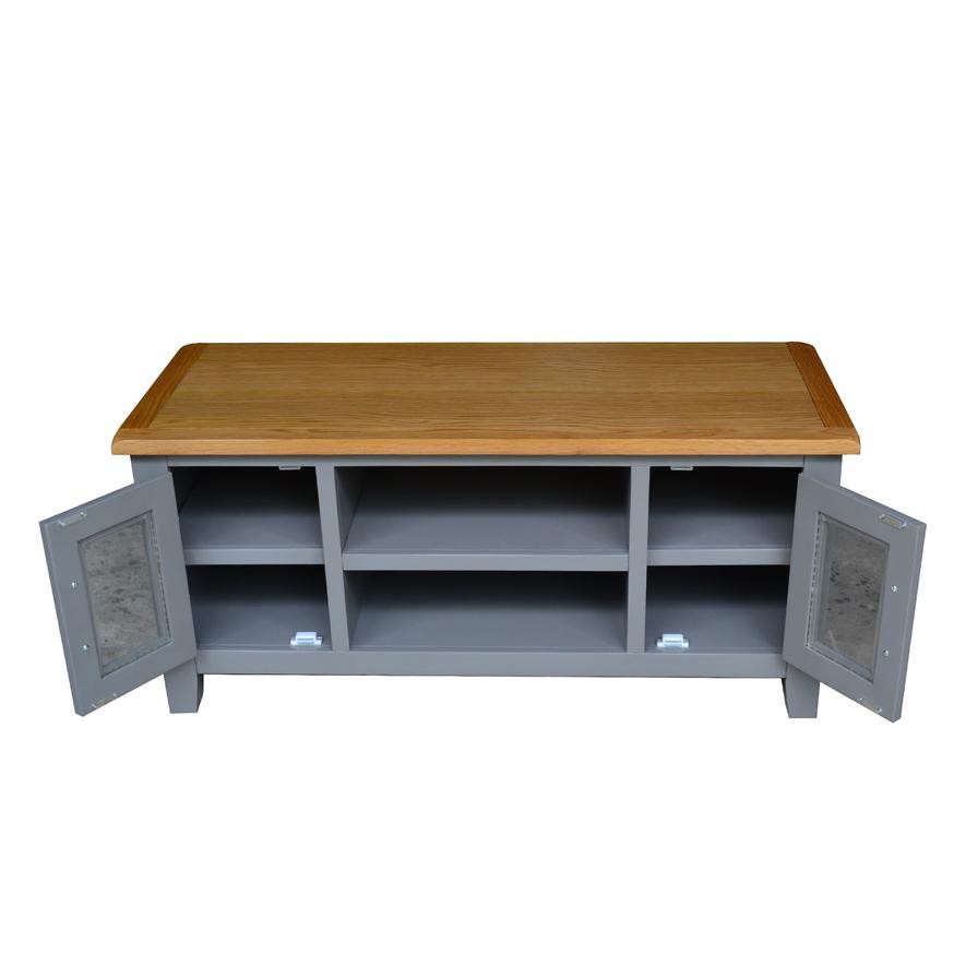 Harrogate MDF & Oak  TV Unit (100 x 40 x 45 cm, Large)