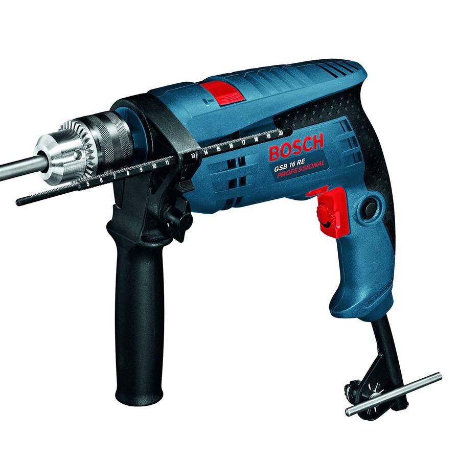 Bosch Impact Drill, GSB 16 RE (701 W) + Accessories (173 pcs)