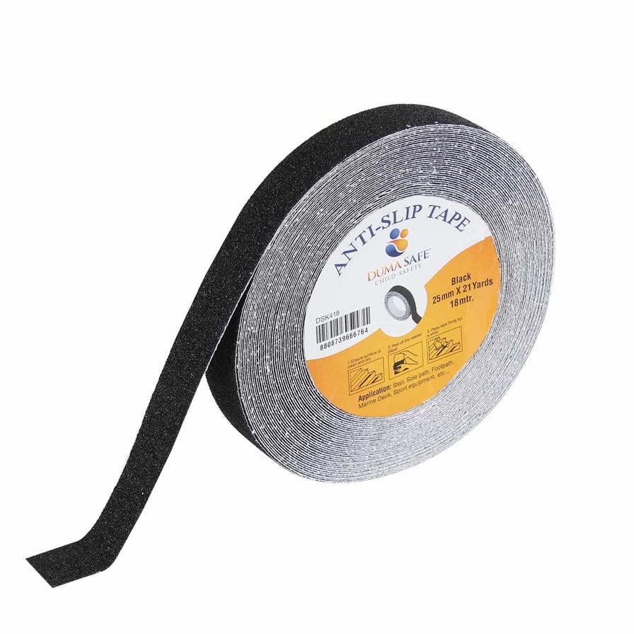 Duma Safe Anti-Slip Tape (Black, 2.5 cm x 18 m)