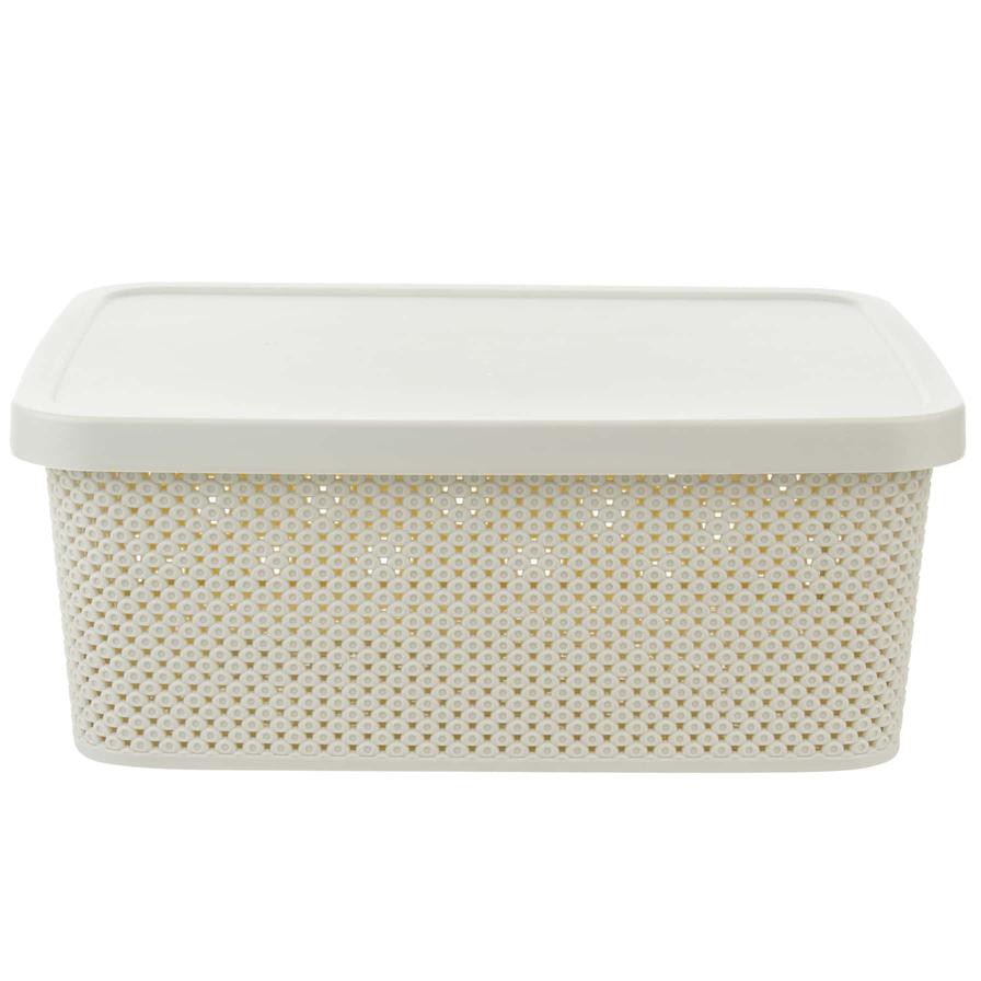 Hobby Life Diamond Plastic Storage Box W/ Lid (25.5 x 35 x 15 cm, 13 L)