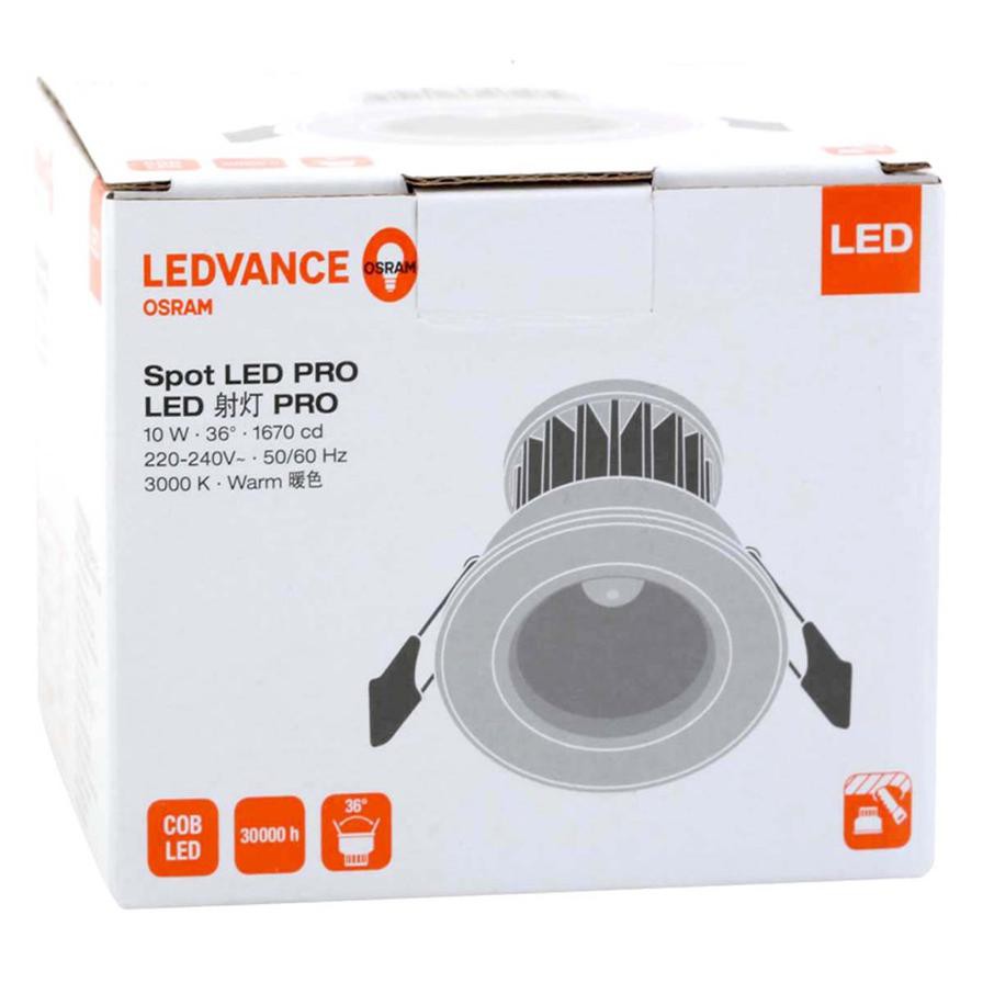 OSRAM Ledvance Spot LED Pro Spotlight (10 W, Warm White)