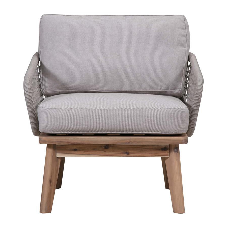 Maine Wood Rope Arm Chair Set Generic (78 x 77 x 67 cm, 2 Pc.)