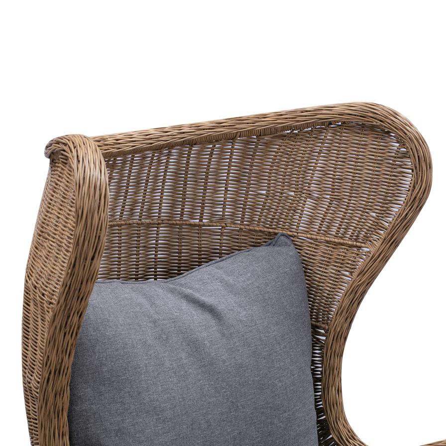 Cove Rattan Wing Back Egg Chair W/Cushion Generic, VS-MFC03 (84 x 80 x 114 cm)