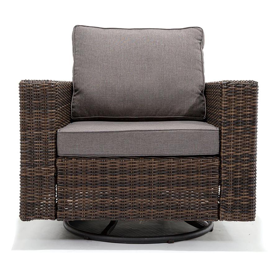 Agartha Rattan Swivel Chair W/Cushions Generic (90 x 85 x 90 cm, 2 Pc.)