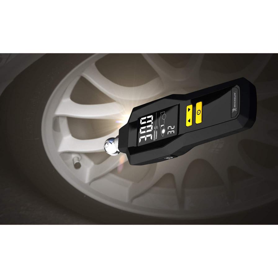 Michelin Programmable Digital Tire Pressure Gauge W/Bleed Valve