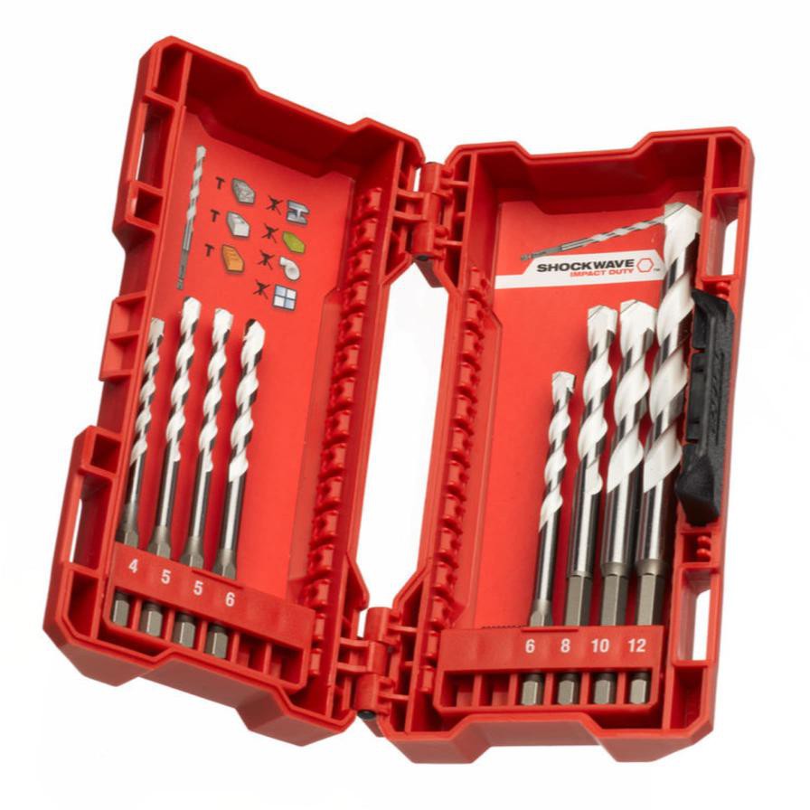 Milwaukee Shockwave Impact Duty Multi-Material Drill Bits Set (8 Pc.)