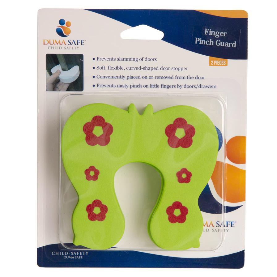 Duma Safe Finger Pinch Guard Pack (Green Butterfly, 2 Pc.)