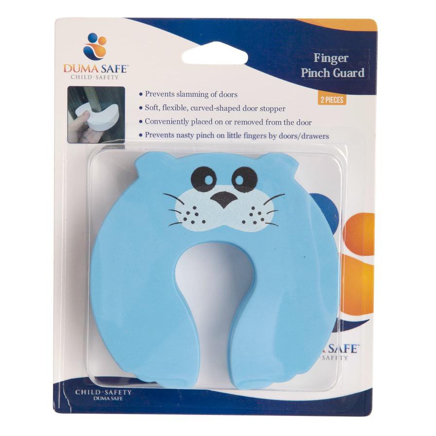 Duma Safe Finger Pinch Guard Pack (U-Shaped Blue Cat, 2 Pc.)