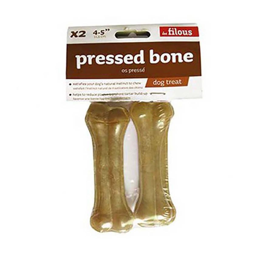 Les Filous Pressed Bone Dog Chew Pack (11.53 cm, 40-45 g, 2 Pc.)