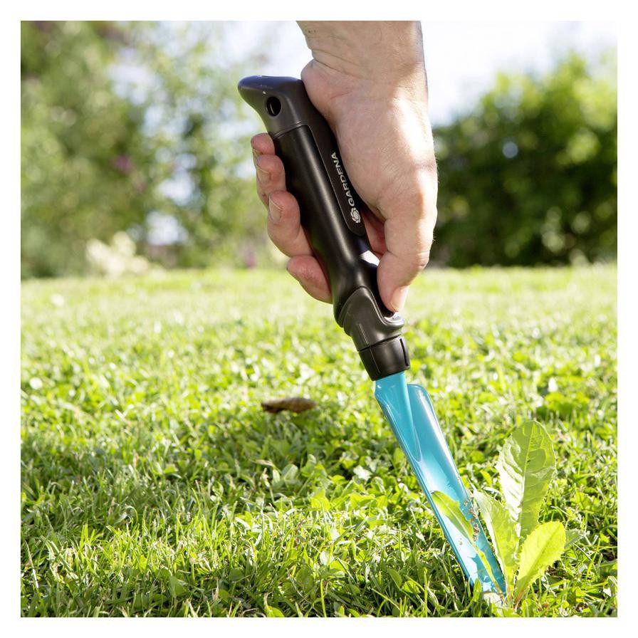 Short Weeding Trowel (Turquoise/Black)