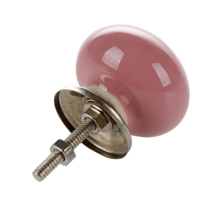 Hettich Ceramic Furniture Knob, Rose (4 cm)