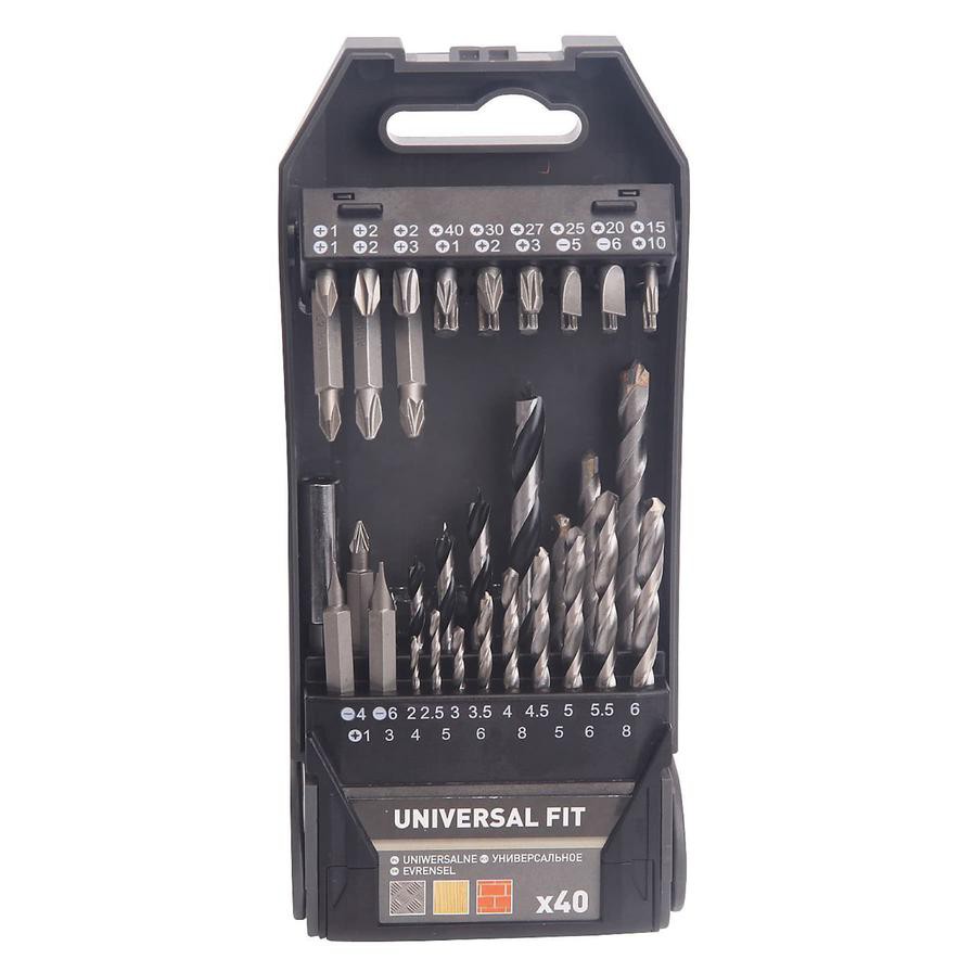 Universal Mixed Drill Bit Set (40 Pc.)