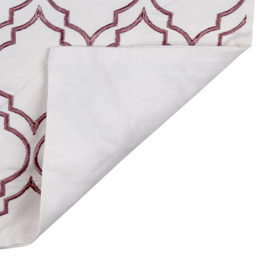 غطاء وسادة مطرز ليفينج سبيس (45 × 45 × 2 سم)