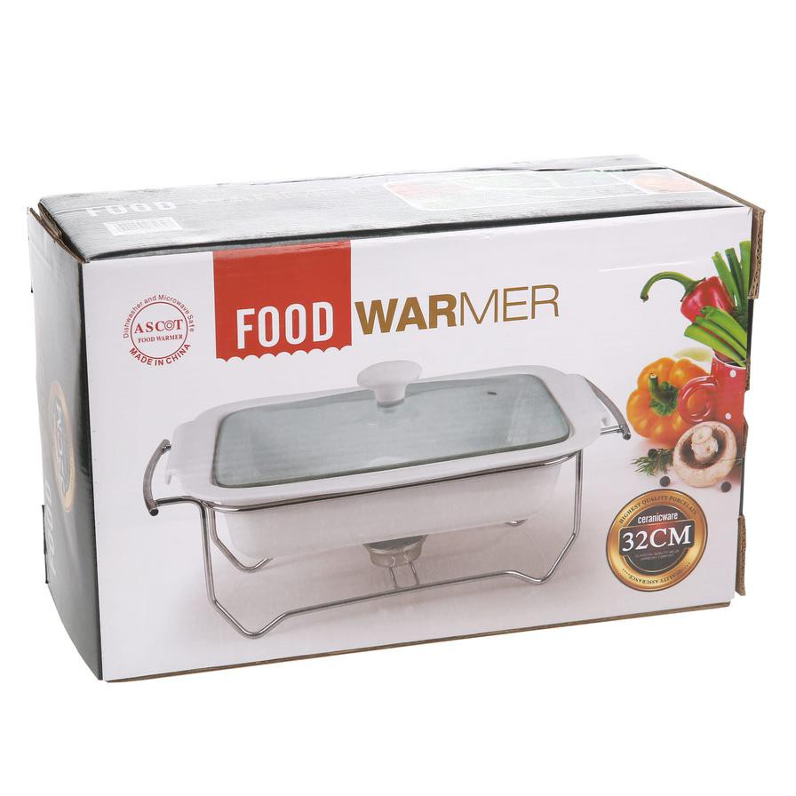 Ascot Food Warmer W/Glass Lid (32 cm)