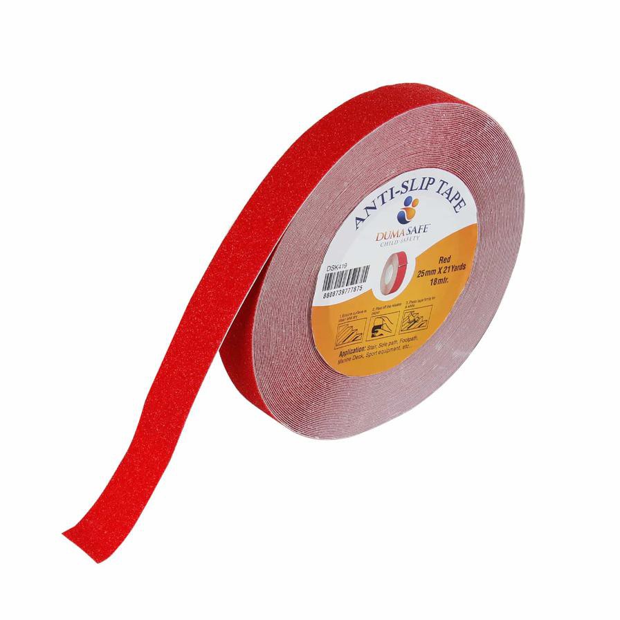 Duma Safe Anti-Slip Tape (Red, 2.5 cm x 18 m)