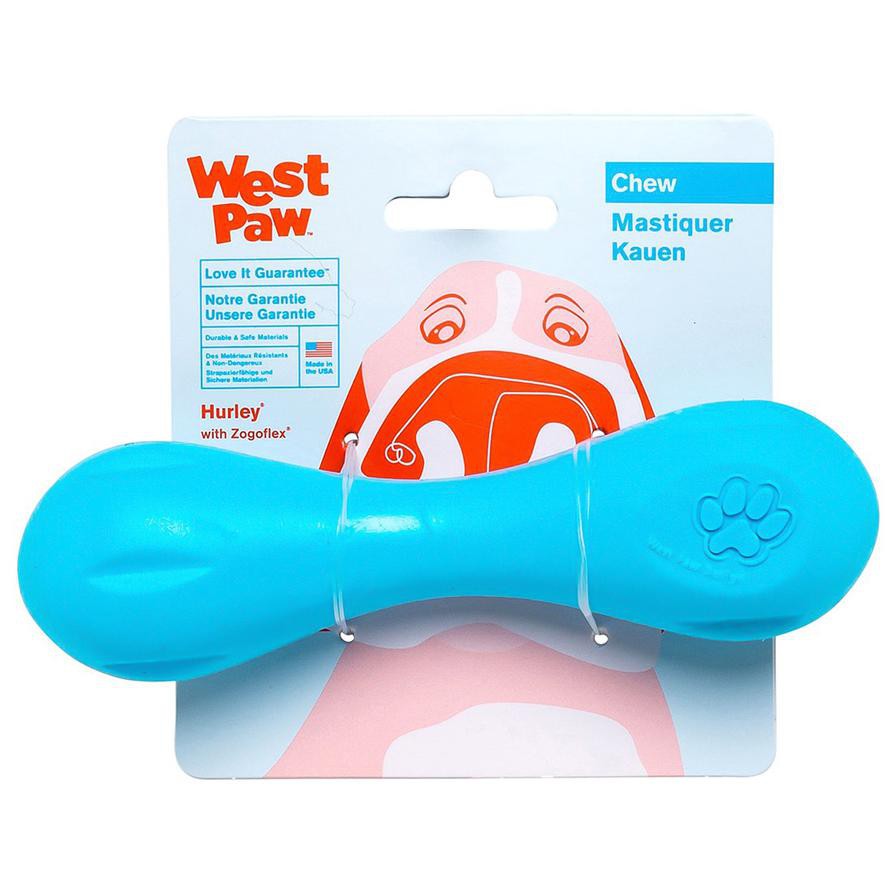 West Paw Hurley Dog Chew Toy (Blue, Small)