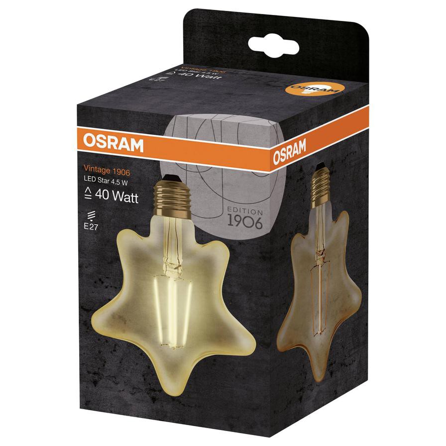 Osram Vintage 1906 Star LED Light (4.5 W, Extra Warm White )