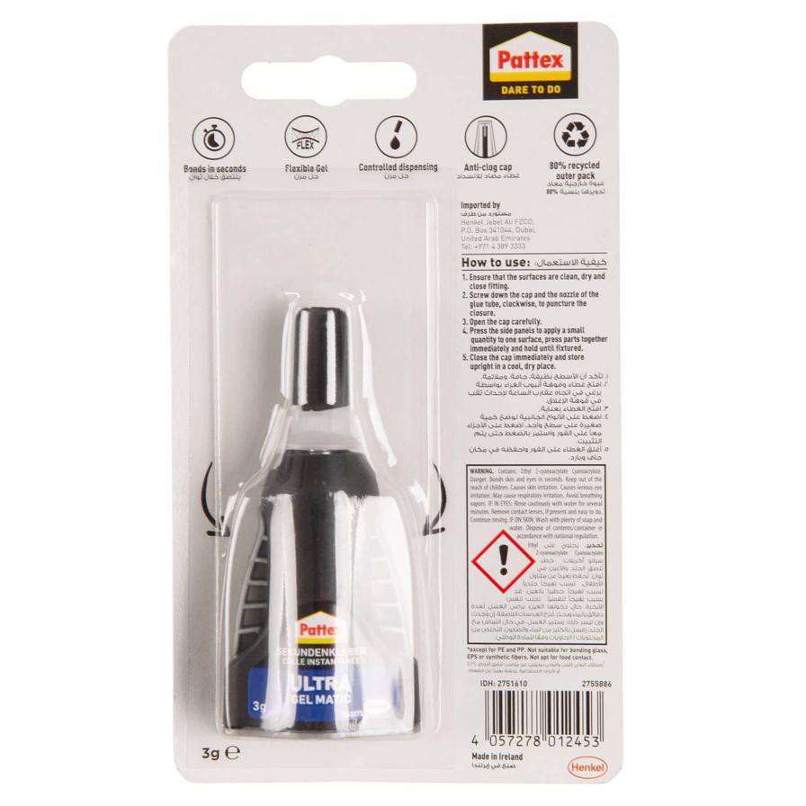 Pattex Super Glue Power Gel Control (3 g)