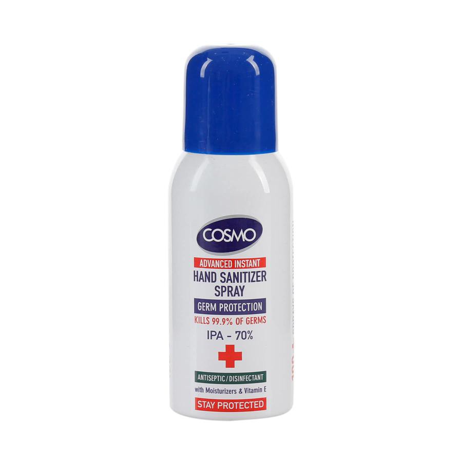 Cosmo Sanitizer Spray (100 ml) +  Cosmo Antibacterial Handwash (250 ml)