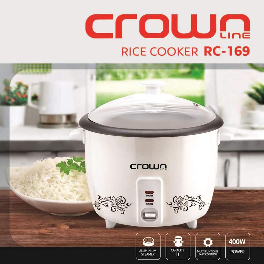 Crownline Rice Cooker, RC 169 (1 L, 400 W)