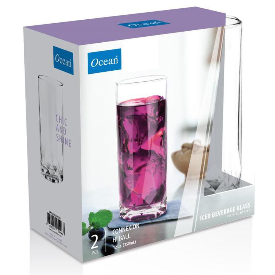 Ocean Connexion Hi Ball Glass Set (350 ml, 2 Pc.)