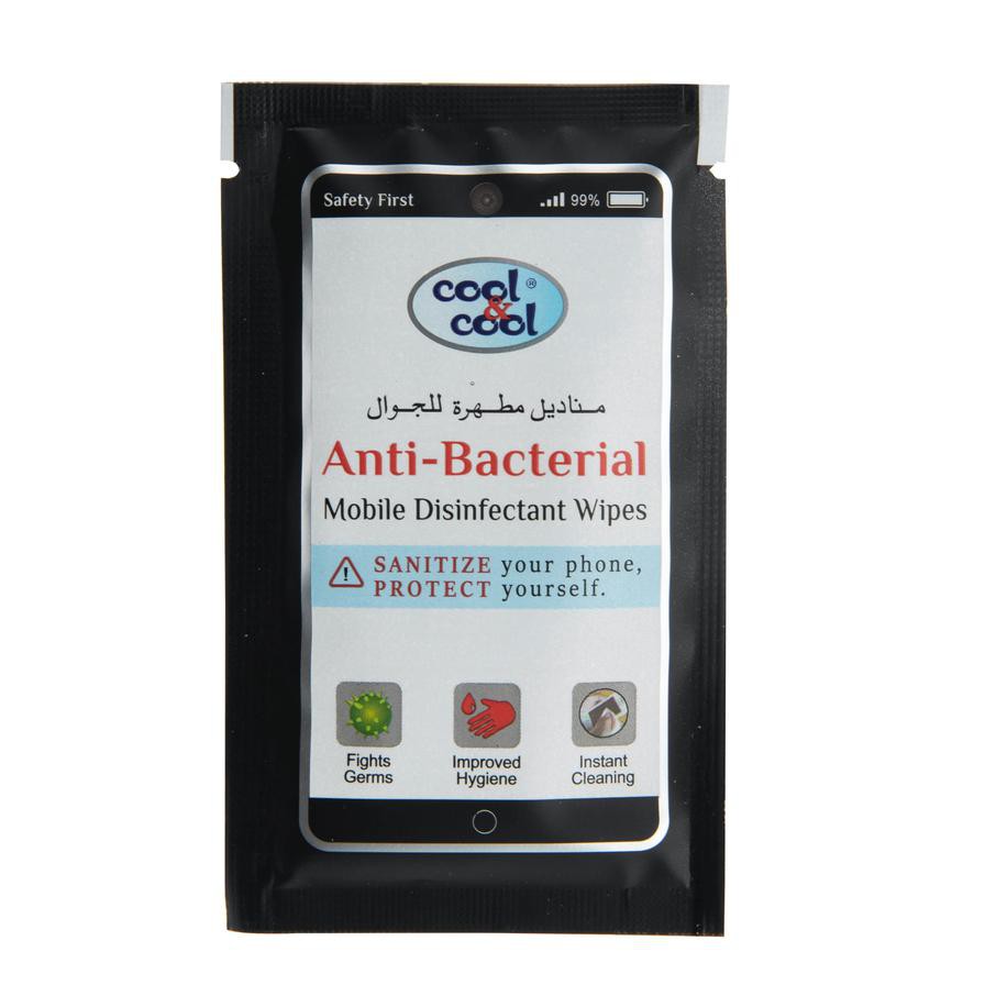 Cool & Cool Mobile Phone Disinfectant Wipes (5 Sheets)