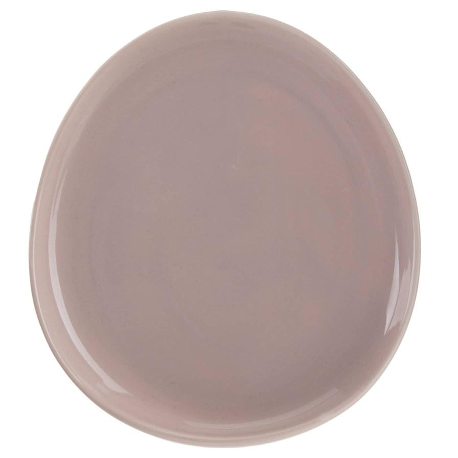 Shallow Dessert Plate, CHP-367-BEI (21 x 17 x 7 cm)