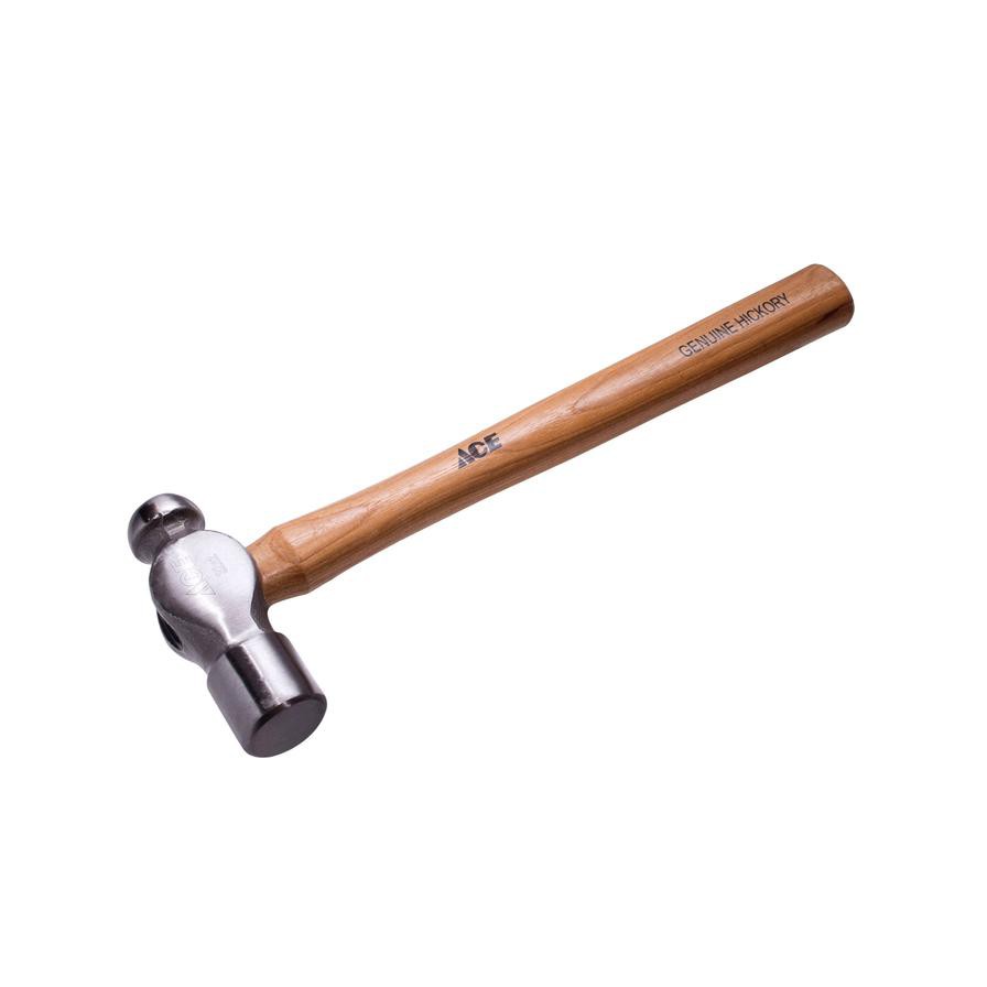 Ace Steel Ball Pein Hammer W/Hickory Handle (907 g)